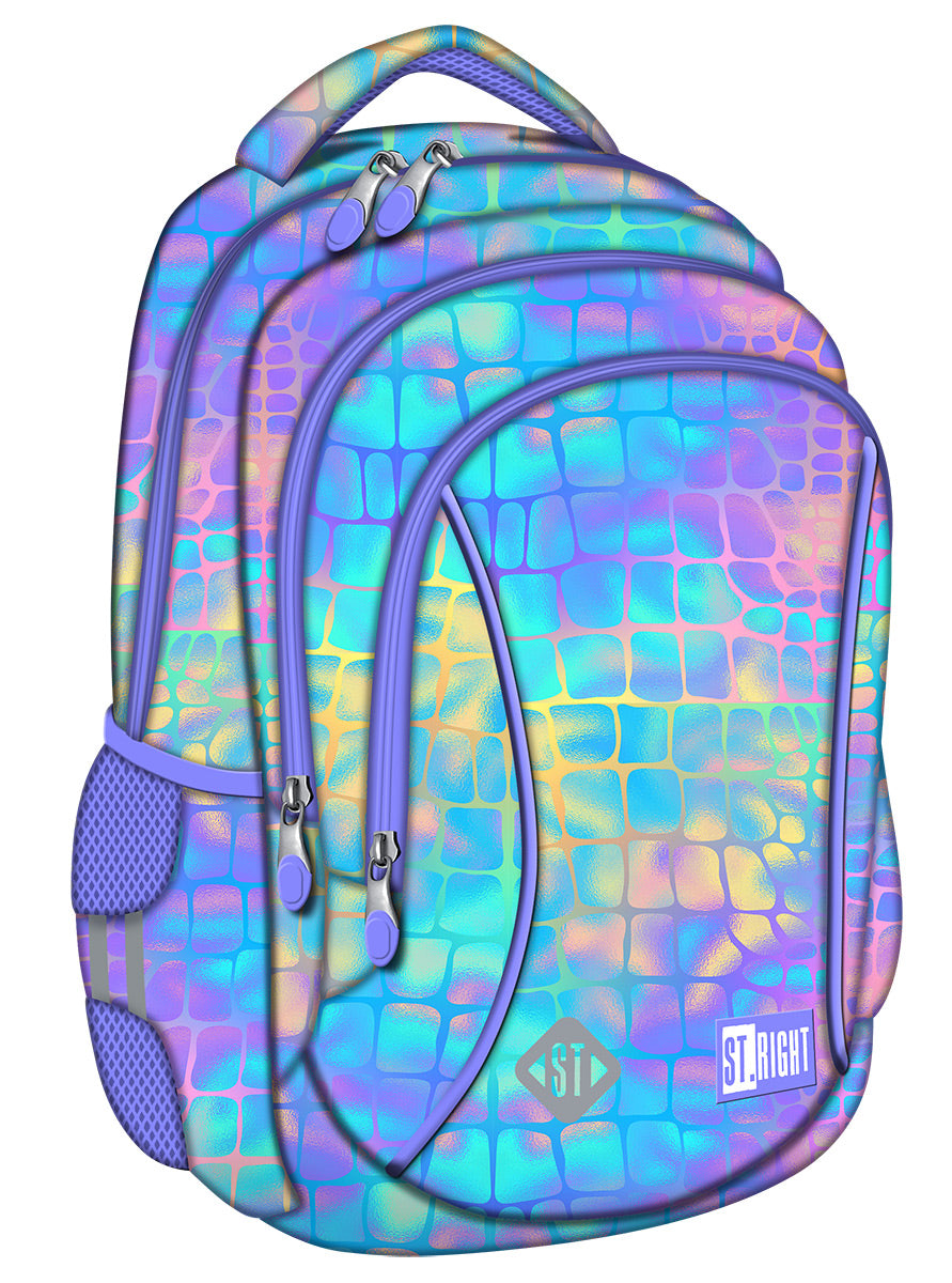 Multi-chamber school backpack St.Right multicolor 20 l