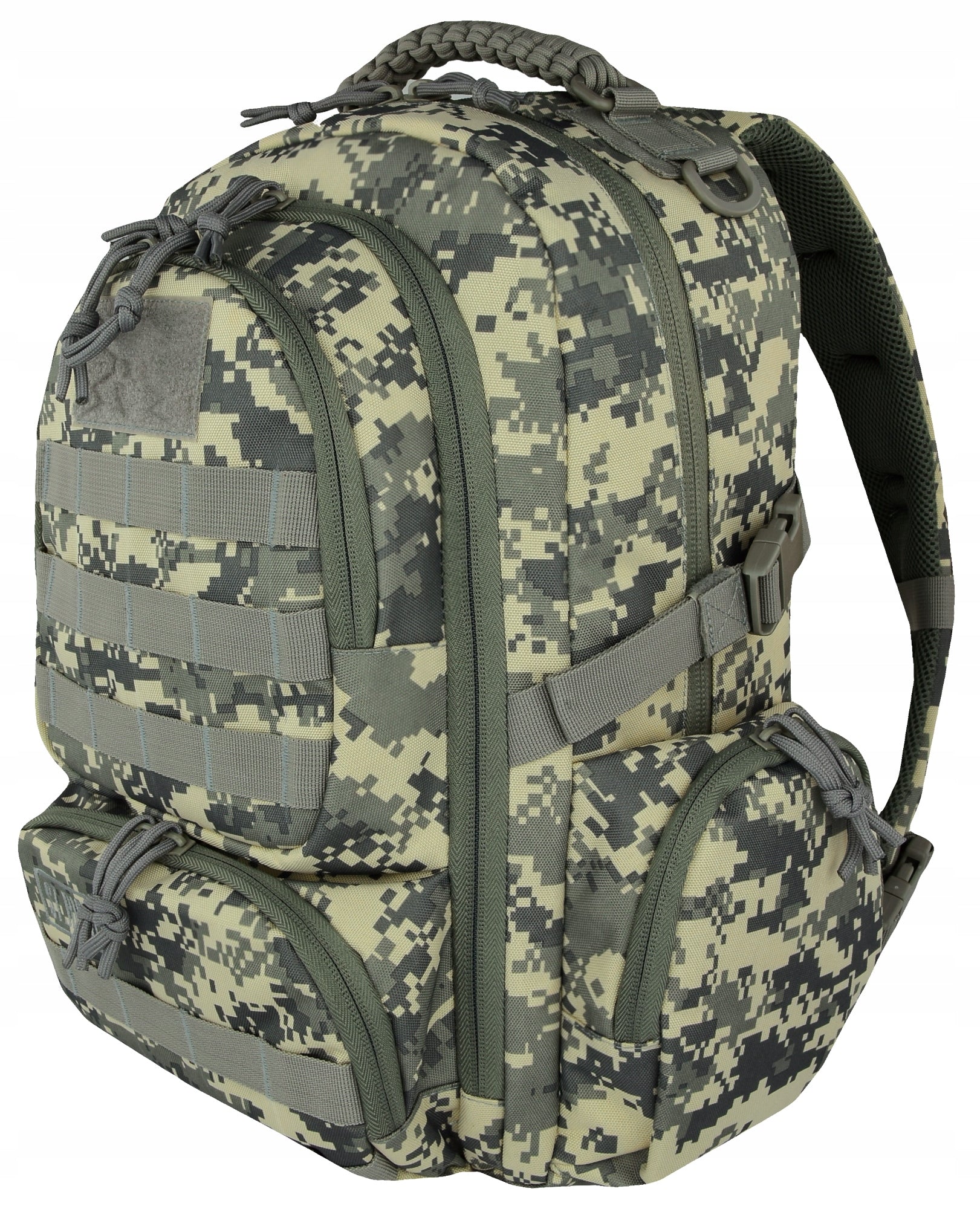 Multi-chamber school backpack St.Right shades of brown and beige, green 30 l Brand St.Right