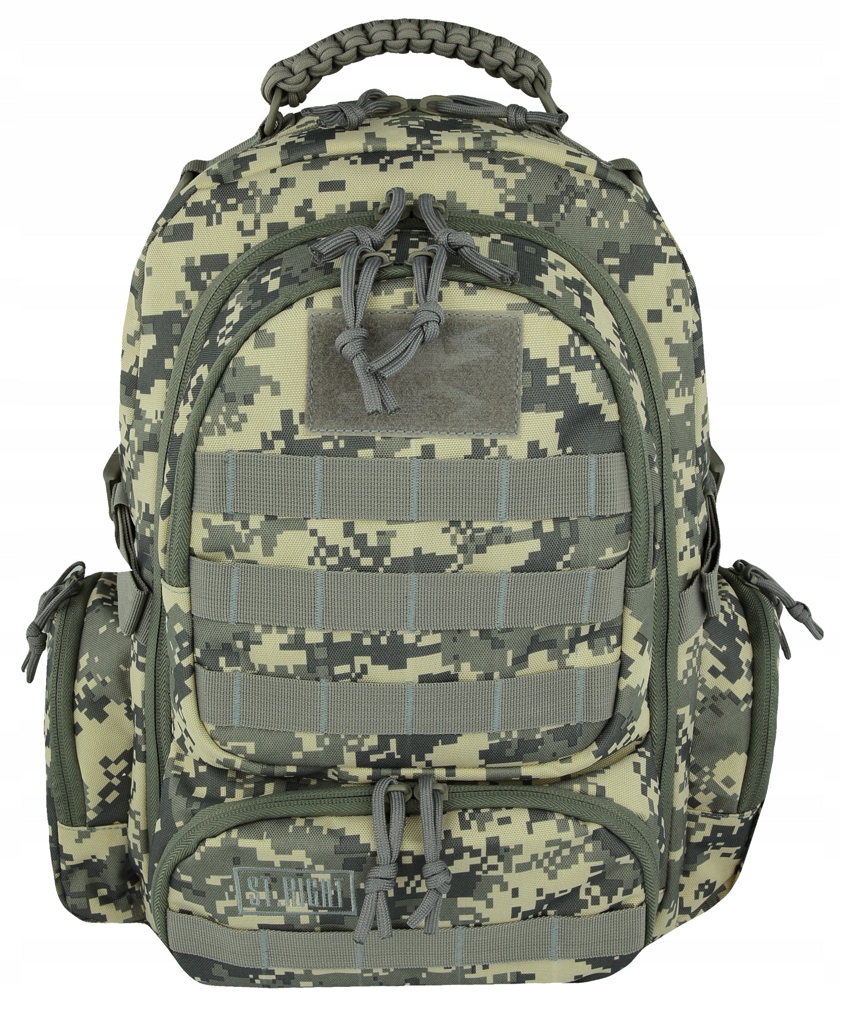 Multi-chamber school backpack St.Right shades of brown and beige, green 30 l Manufacturer code BP36