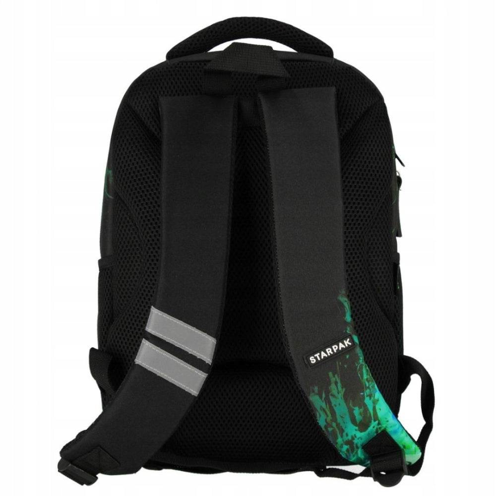 Multi-chamber school backpack for student Green Player Starpak | GAMER Manufacturer code 576260