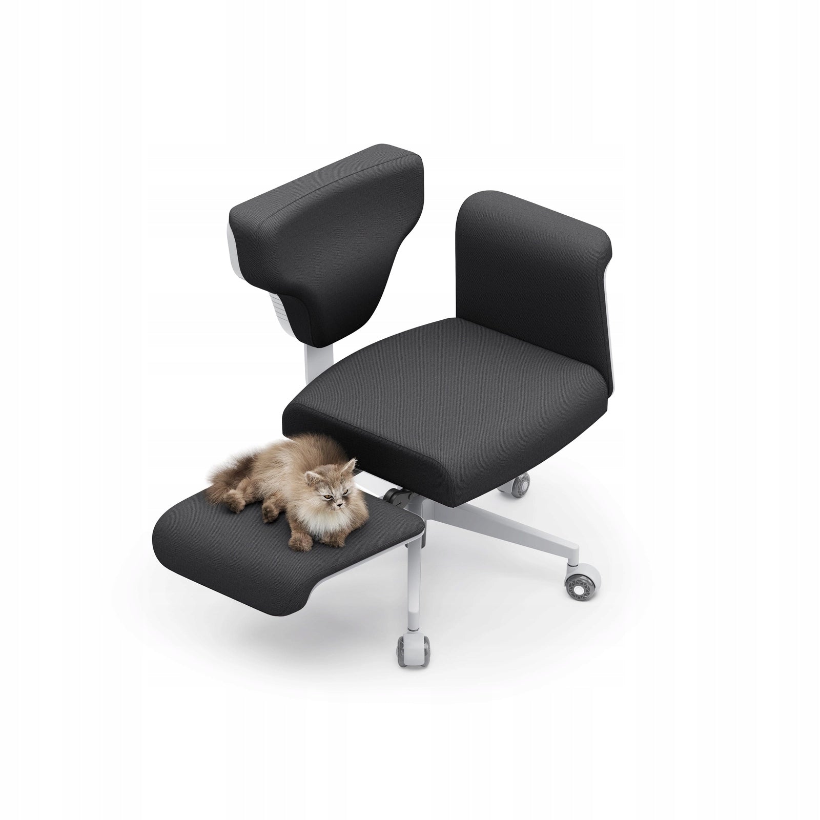 Multi-position armchair black with ADJUSTMENT and Table upholstery Spacetronik Medical device no