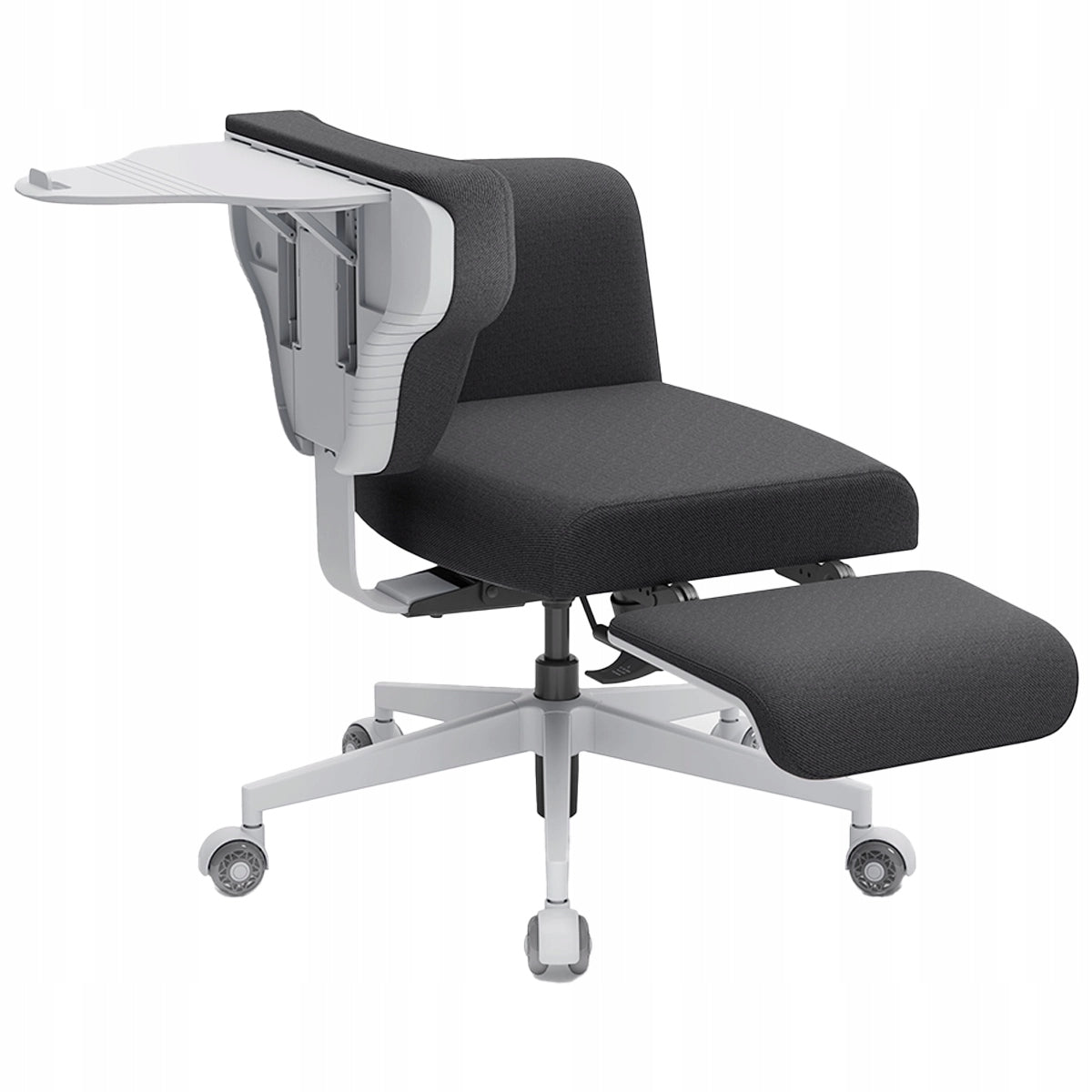 Multi-position armchair black with ADJUSTMENT and Table upholstery Spacetronik