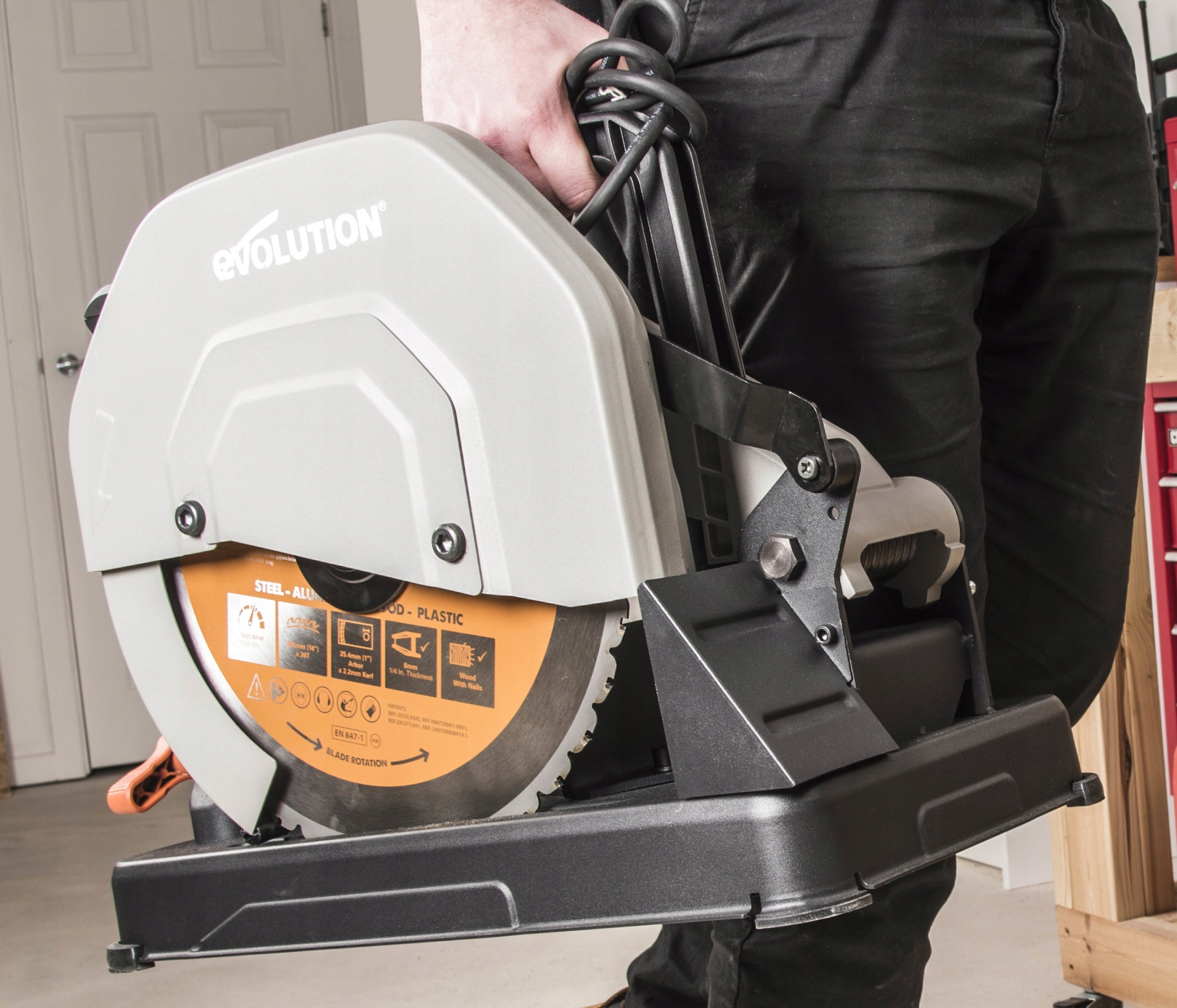 Multi-purpose circular saw EVOLUTION R355CPS Wood Steel ALU Brand Evolution