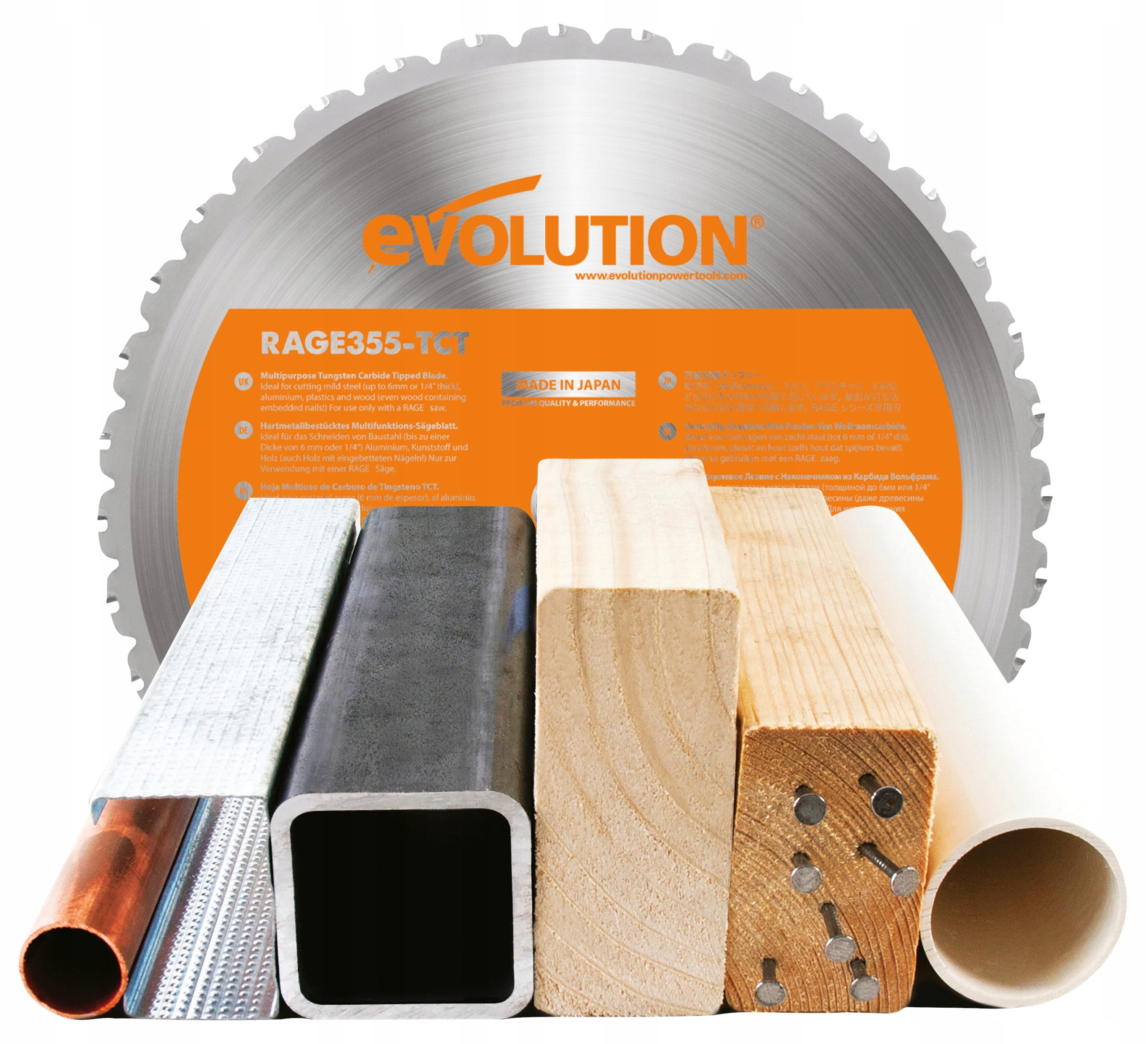 Multi-purpose circular saw EVOLUTION R355CPS Wood Steel ALU EAN (GTIN) 0849713074256