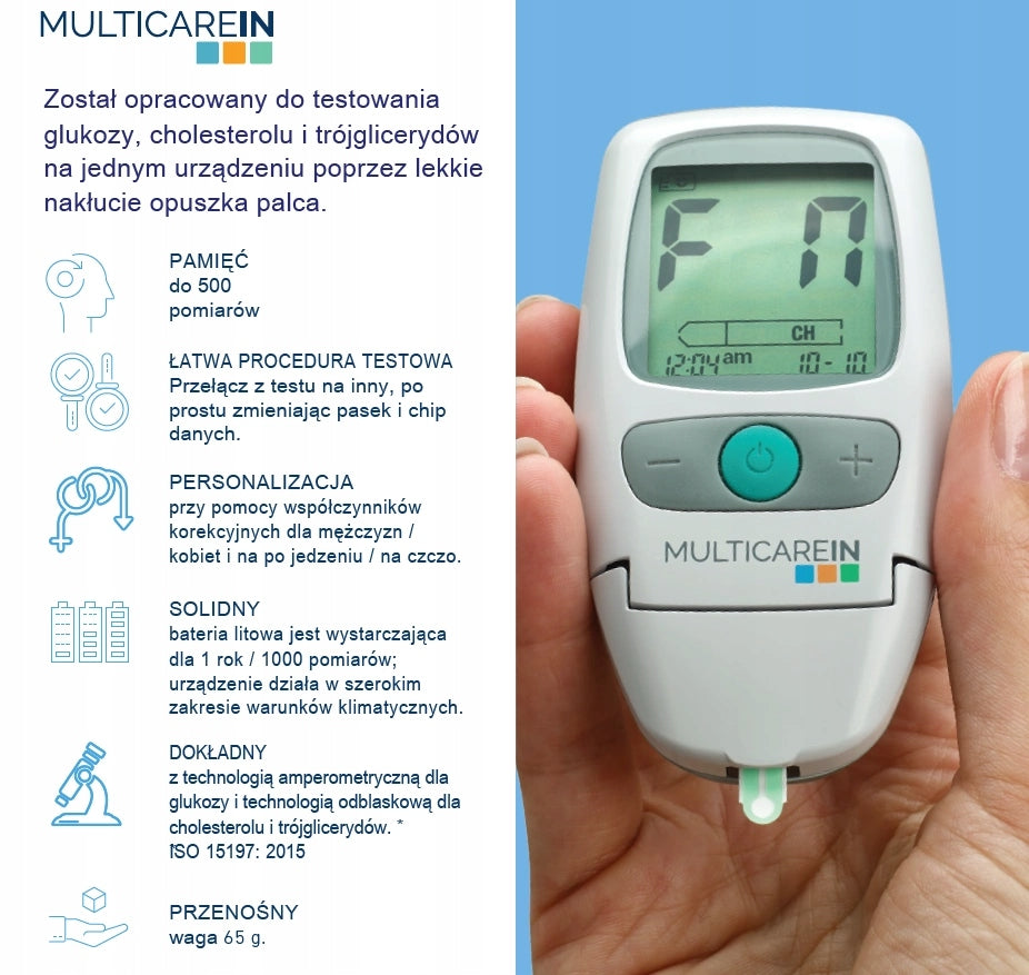 MultiCareIn PRO Glucose, LDL Cholesterol and Triglycerides Medical device yes
