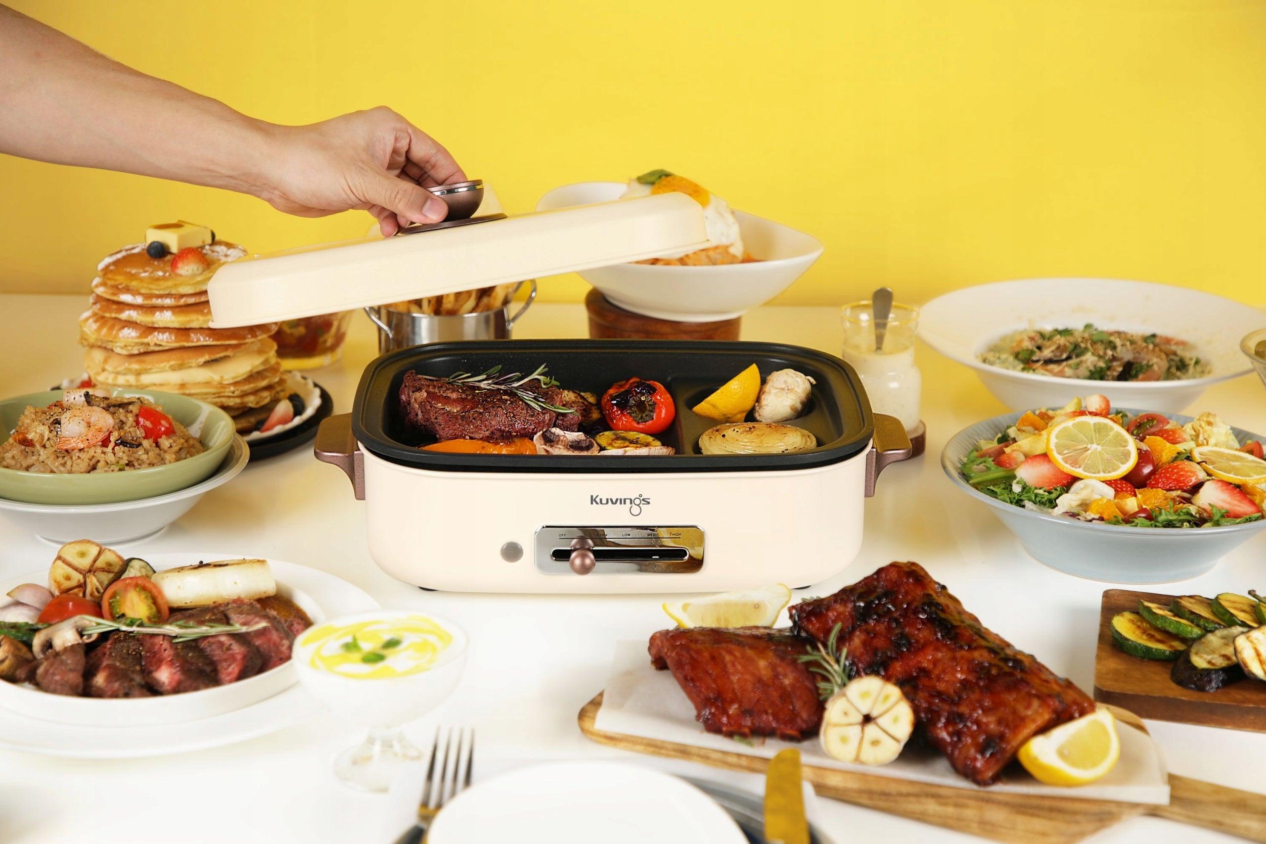 MultiGrill Electric Grill Kuvings steel CERAMIC KMG-300E EAN (GTIN) 8809597082879