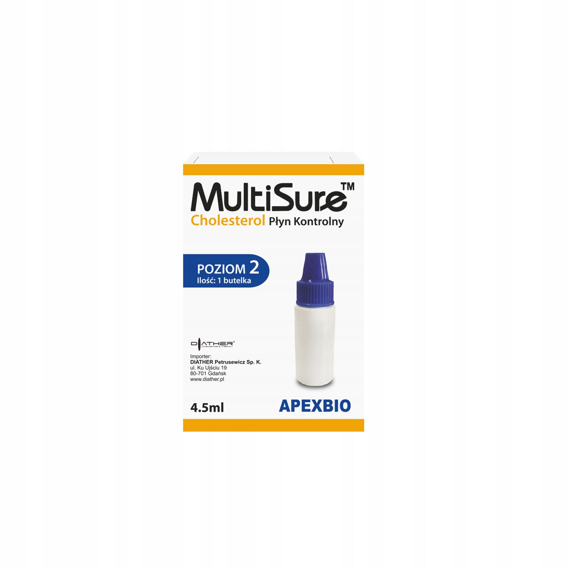 MultiSure GCTU control fluid for blood cholesterol determination