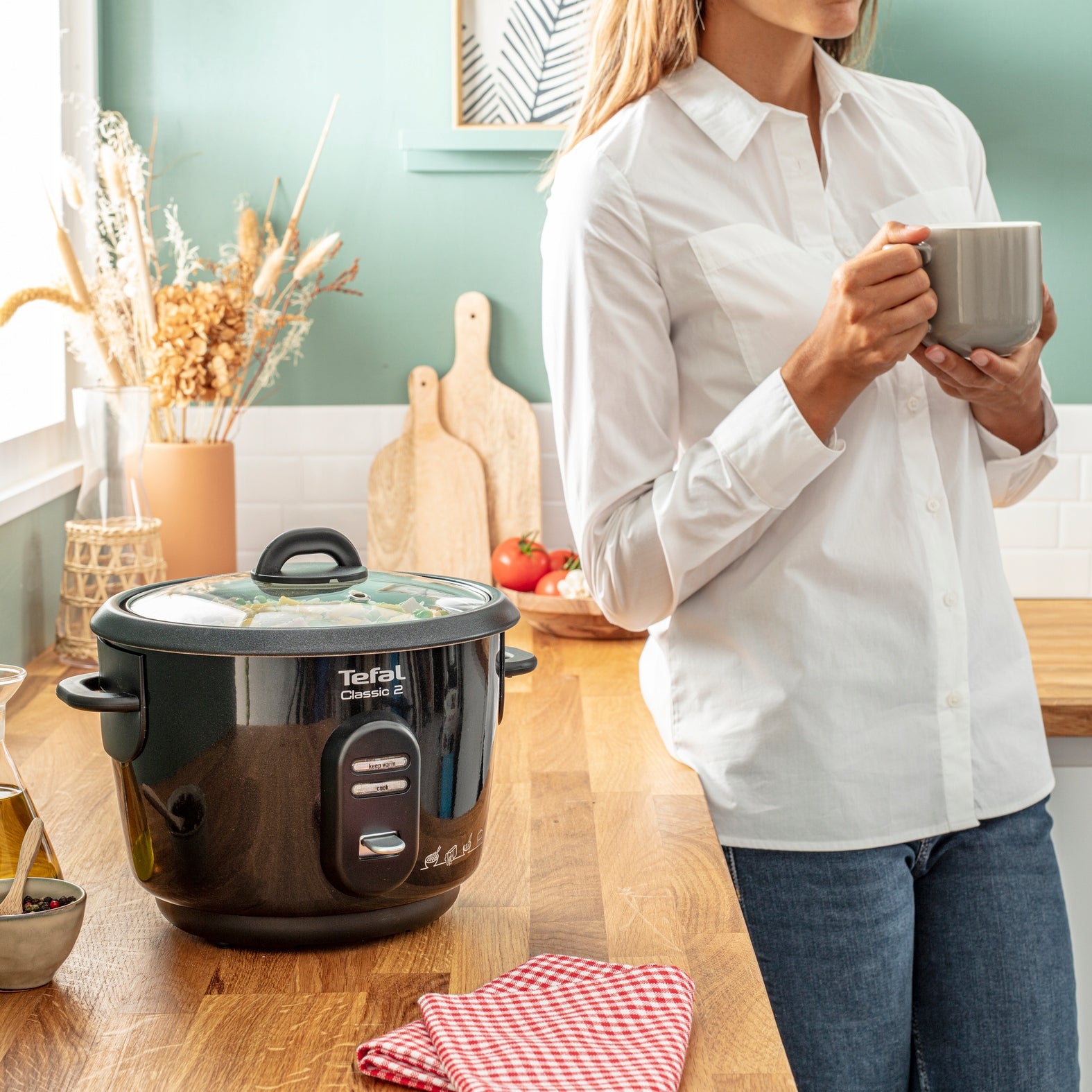 Multicooker TEFAL Classic 2 rice cooker 3l capacity electric pot RK1028 Number of programs 2