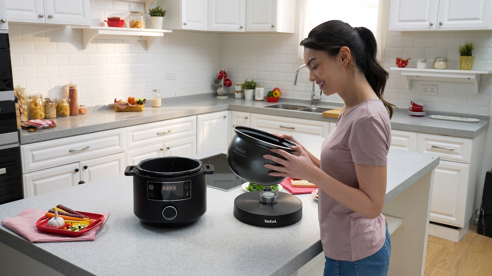 Multicooker TEFAL Turbo Cuisine CY754 rice cooker 10 PROGRAMS 4,8l Cooking features stewing steaming heating frying other
