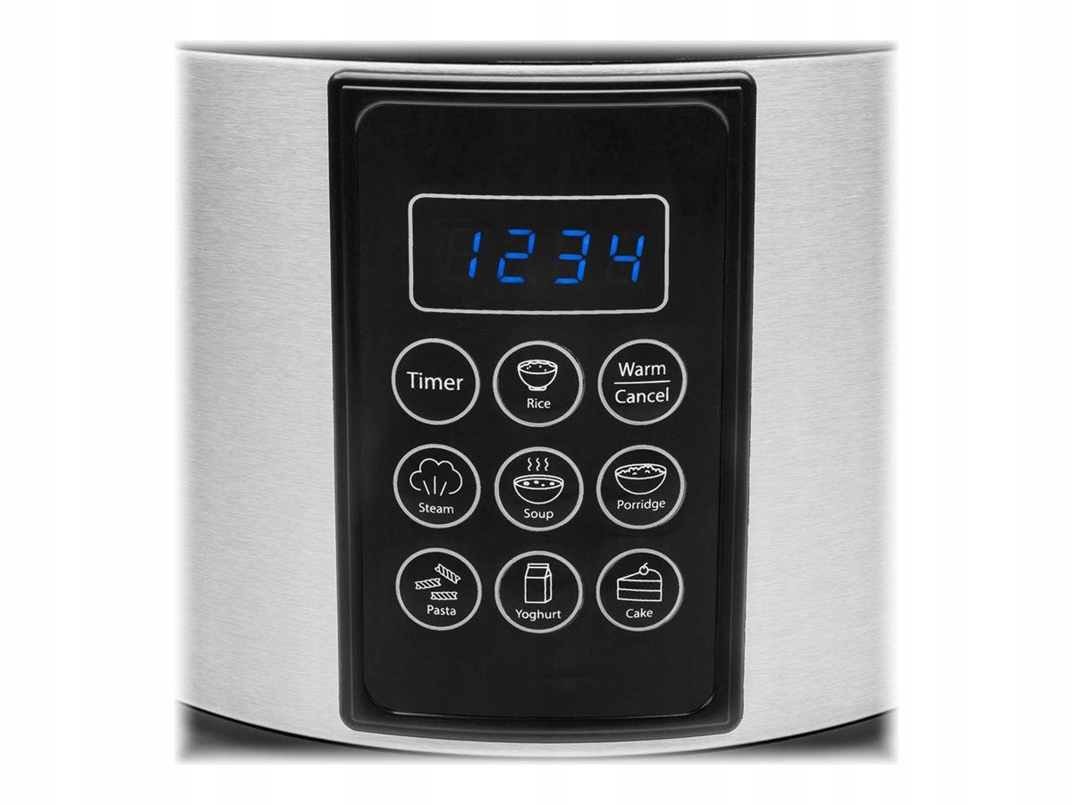 Multicooker Tristar RK-6132 1,5L 500W - 7 programs, digital LCD, steel Brand Tristar
