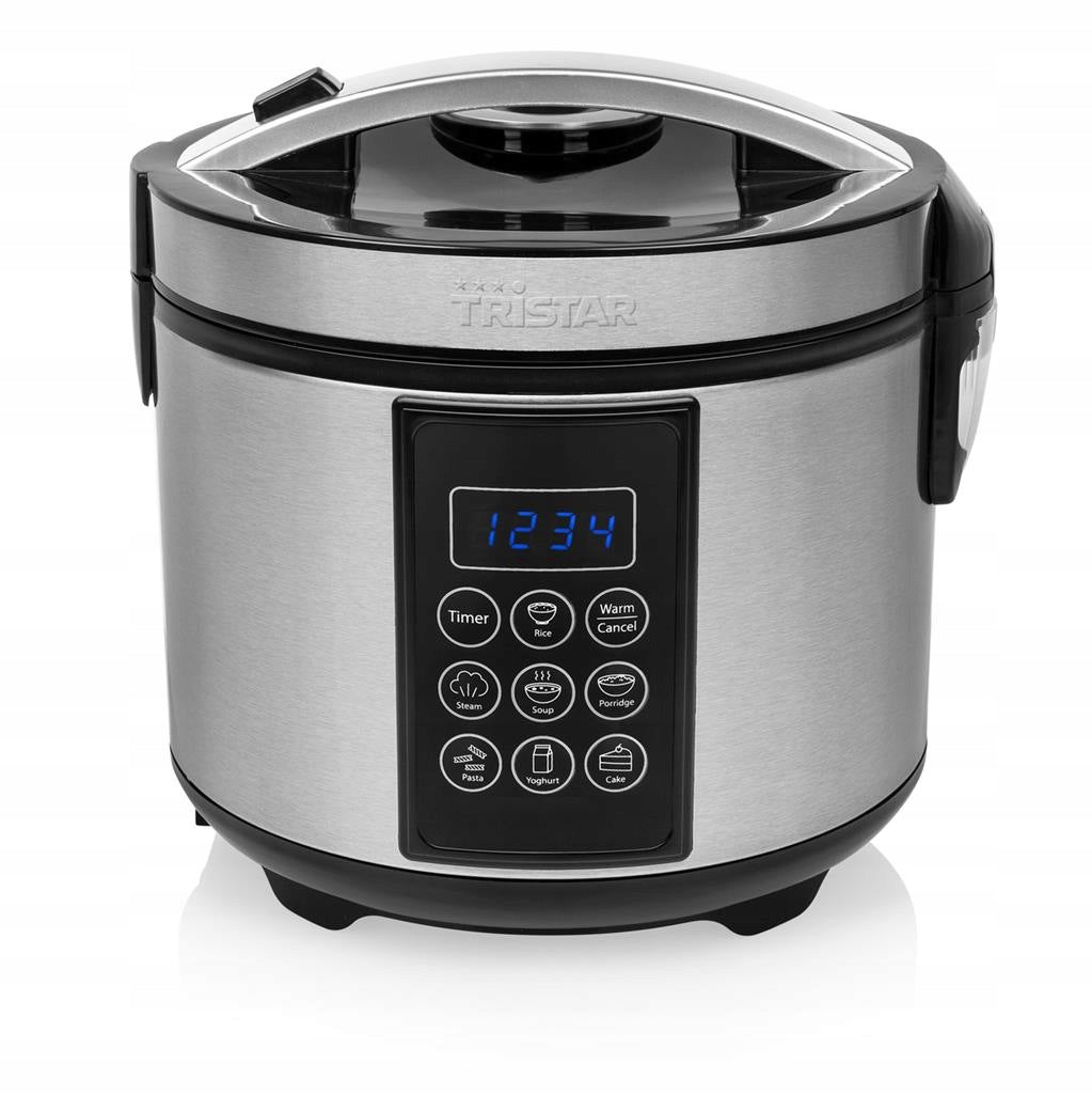 Multicooker Tristar RK-6132 1,5L 500W - 7 programs, digital LCD, steel