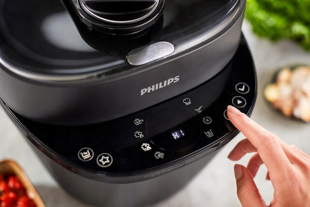 Multicooker for steaming Philips HD2151/40 1000W LCD Timer black Dominant color black