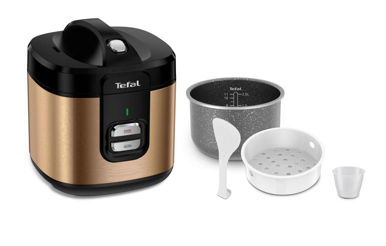 Multicooker rice cooker TEFAL Coppertinto electric pot 700W 2l RK364G