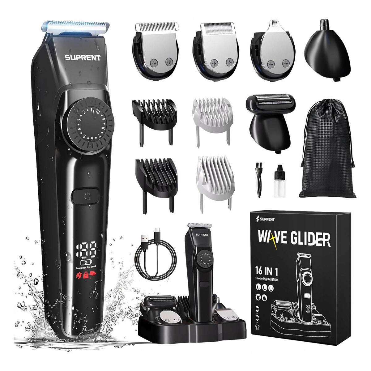 Multifunction Beard Trimmer for Beard and Nose Hair