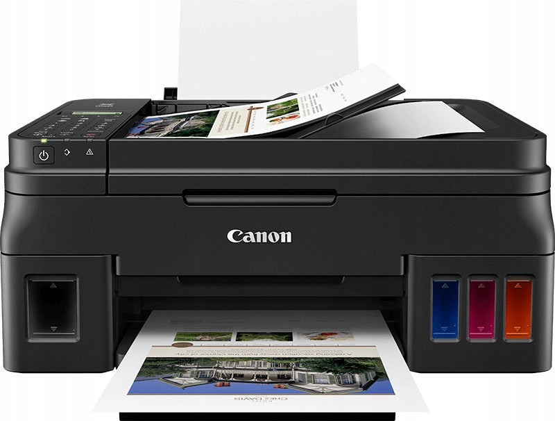 Multifunction Inkjet Printer Canon G4511 Fax Poured Inks