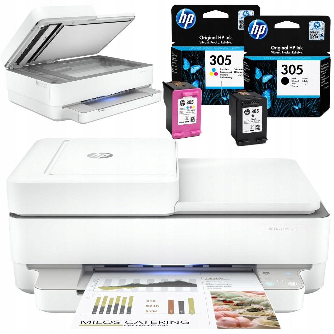 Multifunction Inkjet Printer Color HP ENVY Pro 6432 + HP 305 Wi-Fi