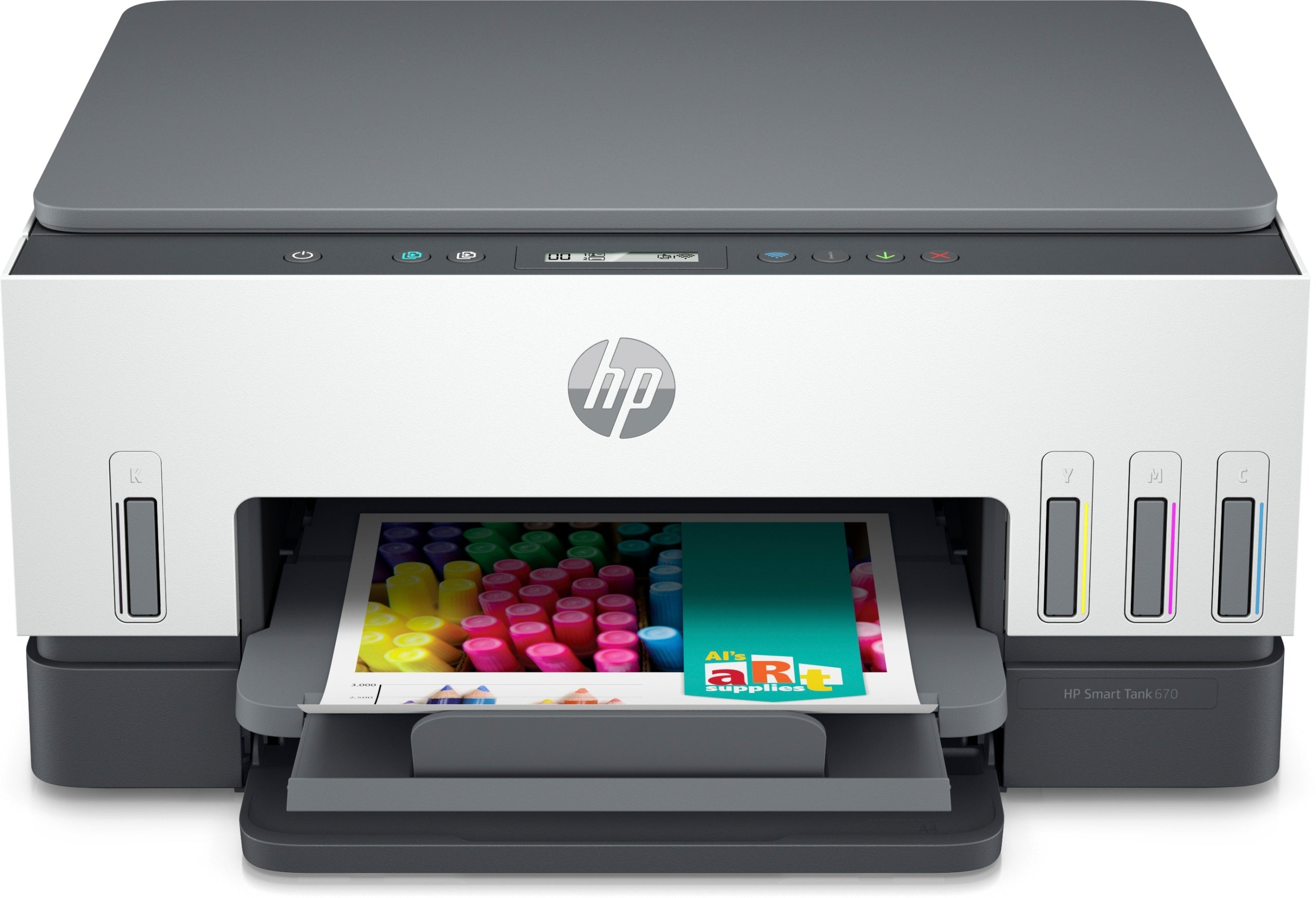 Multifunction Inkjet Printer (Color) HP Smart Tank 675 All-in-One