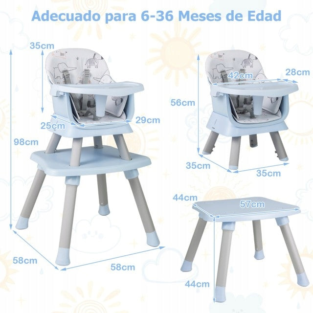 Multifunctional 6-in-1 Child Seat Blue Material other