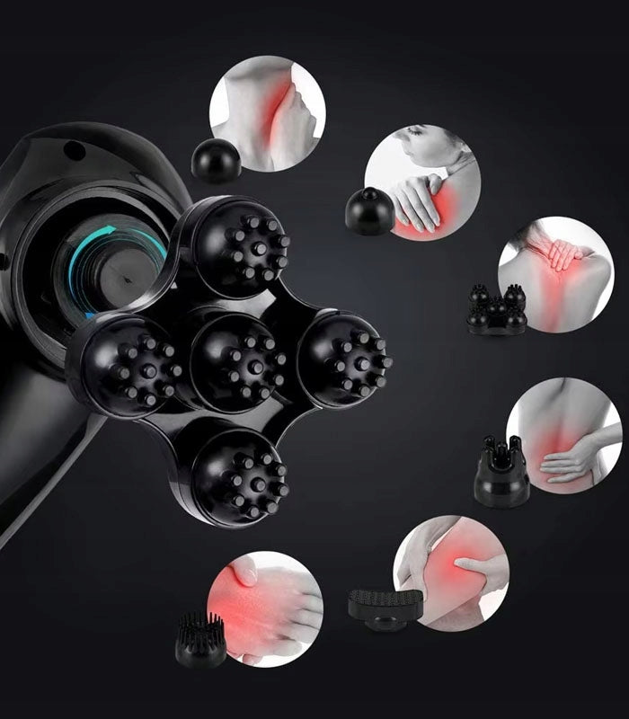 Multifunctional Body Massager 24W 6 Heads 12 Modes Relaxation Brand DomowyŚwiat
