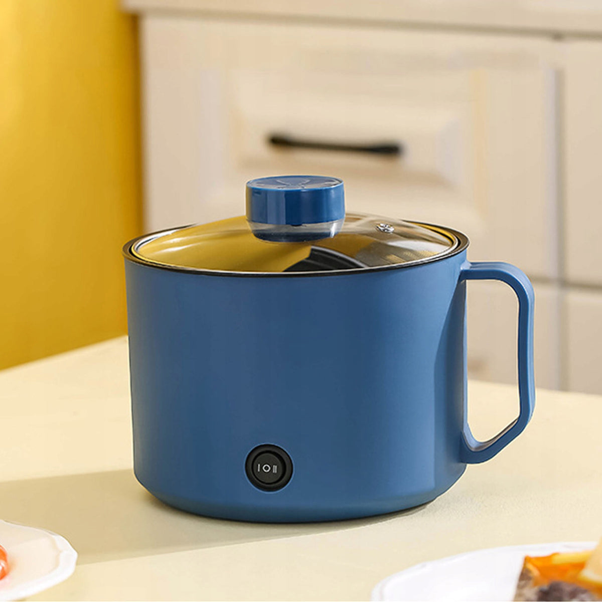 Multifunctional Electric Cooking Pot Small Mini Fast EM Dominant color multicolor