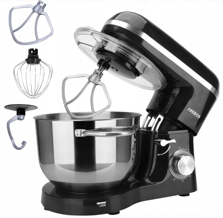 Multifunctional Food Processor Beater Hook 1500W 6 Speeds