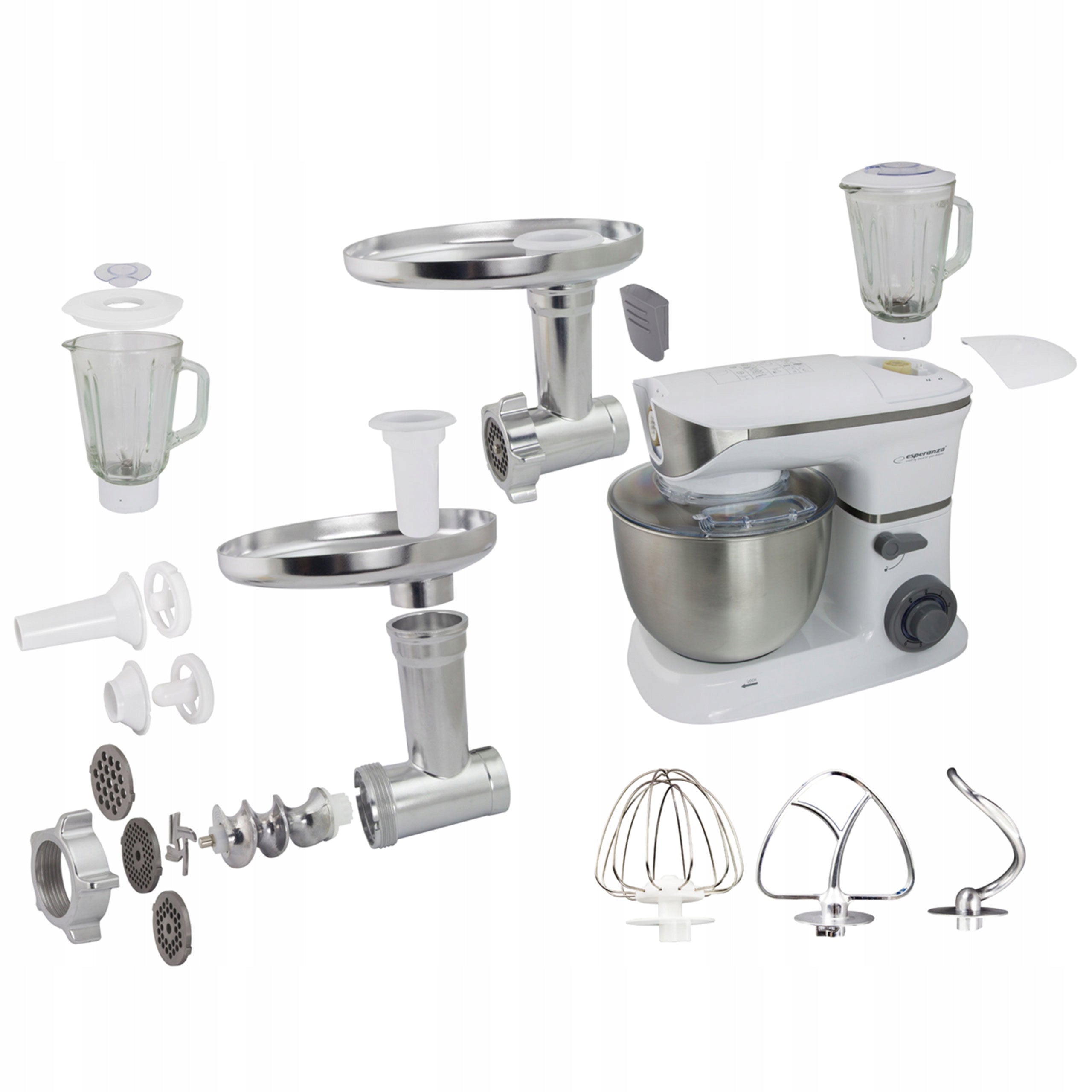 Multifunctional Food Processor Planetary Mixer 1000W 5L + OVERLAYS Power rating 1000 W