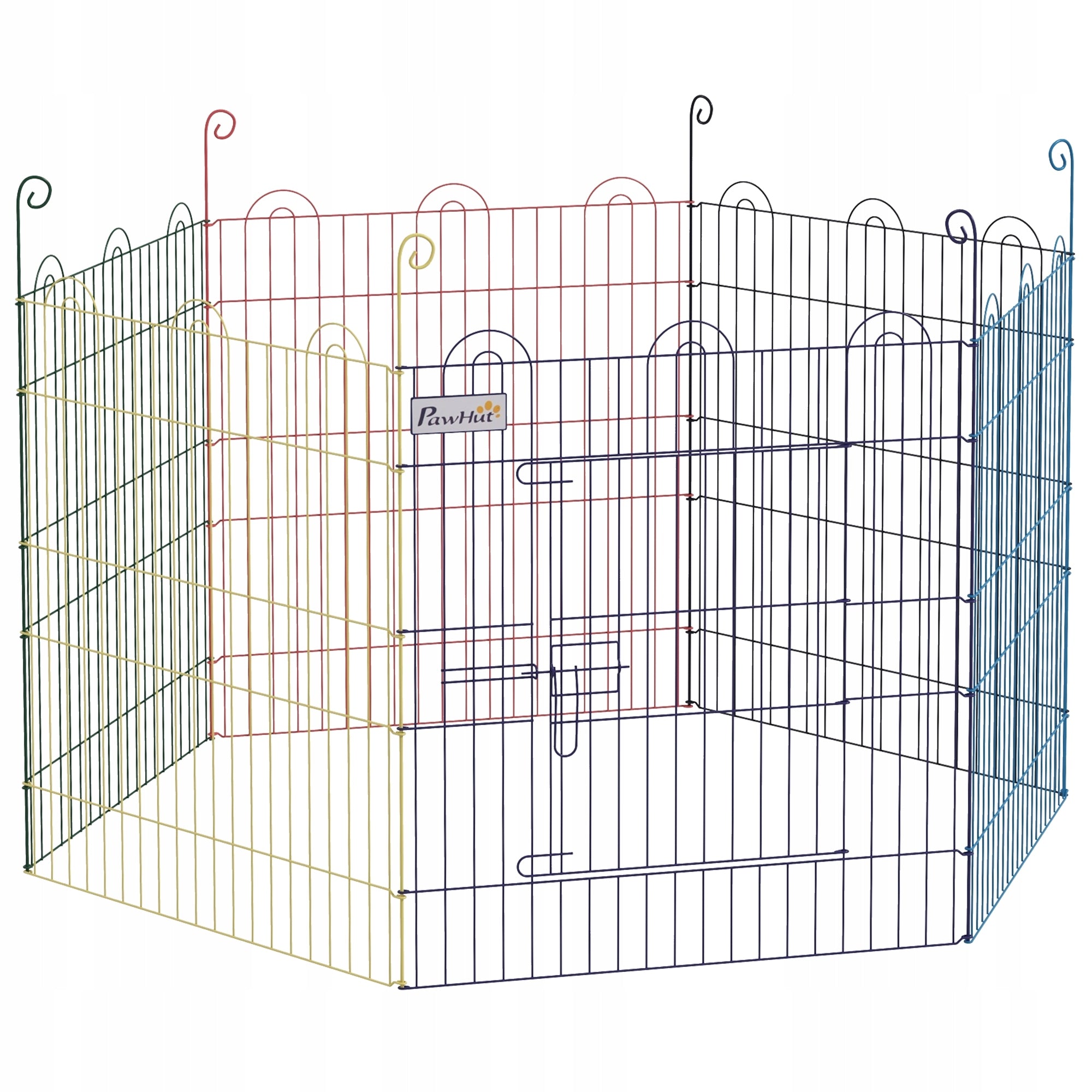 Multifunctional Puppy Runway, Modular Design, Closure, Metal Manufacturer code PawHut
