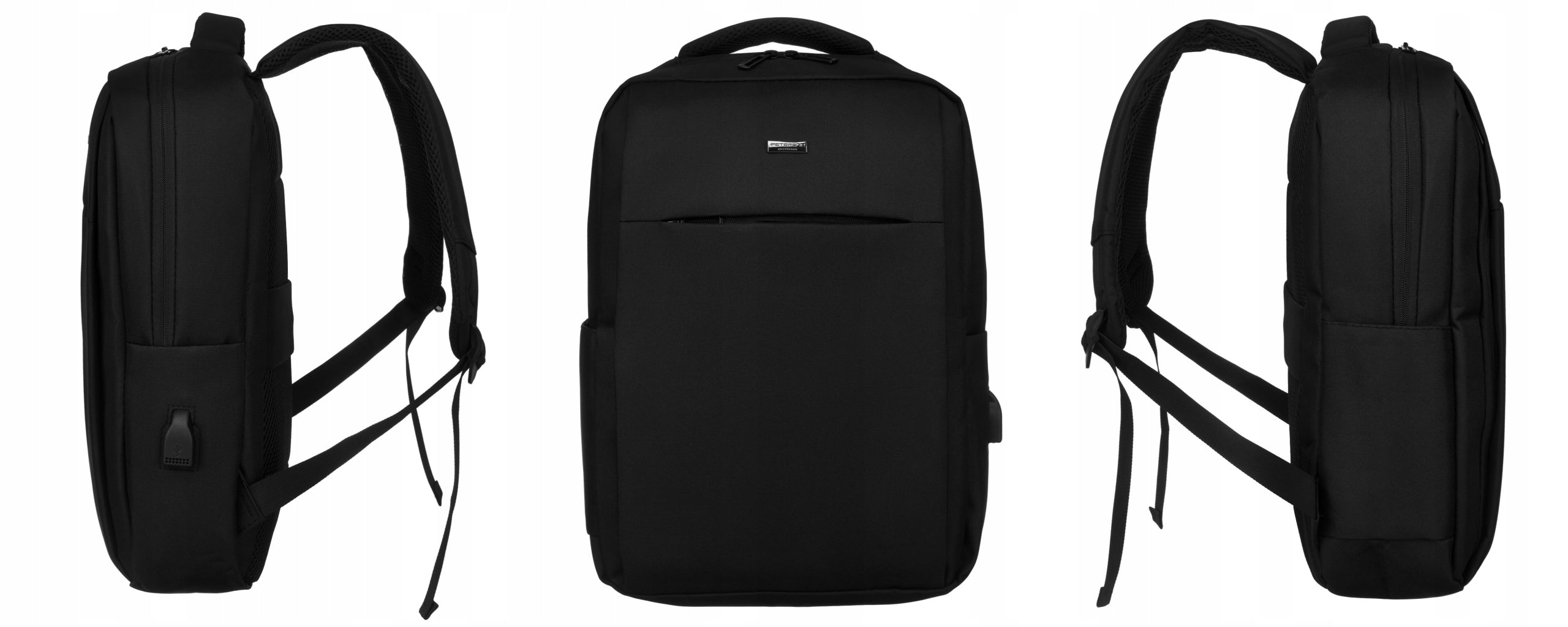 Multifunctional backpack PETERSON for work on the go laptop USB port Packaging status original