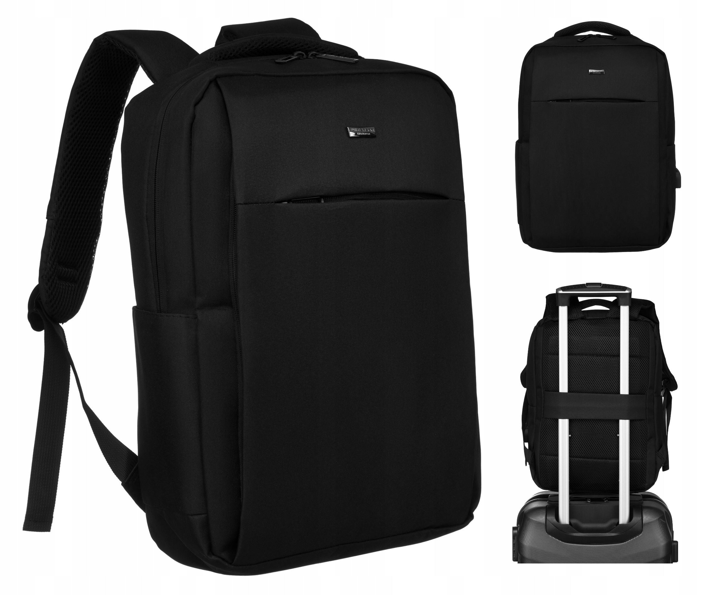 Multifunctional backpack PETERSON for work on the go laptop USB port