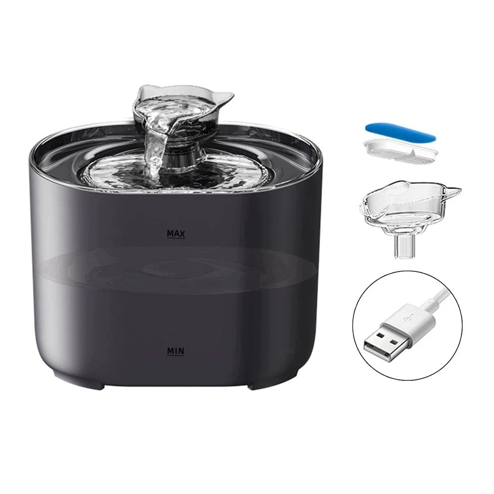 Multifunctional cat fountain drinker water dispenser tap filter 2.2L