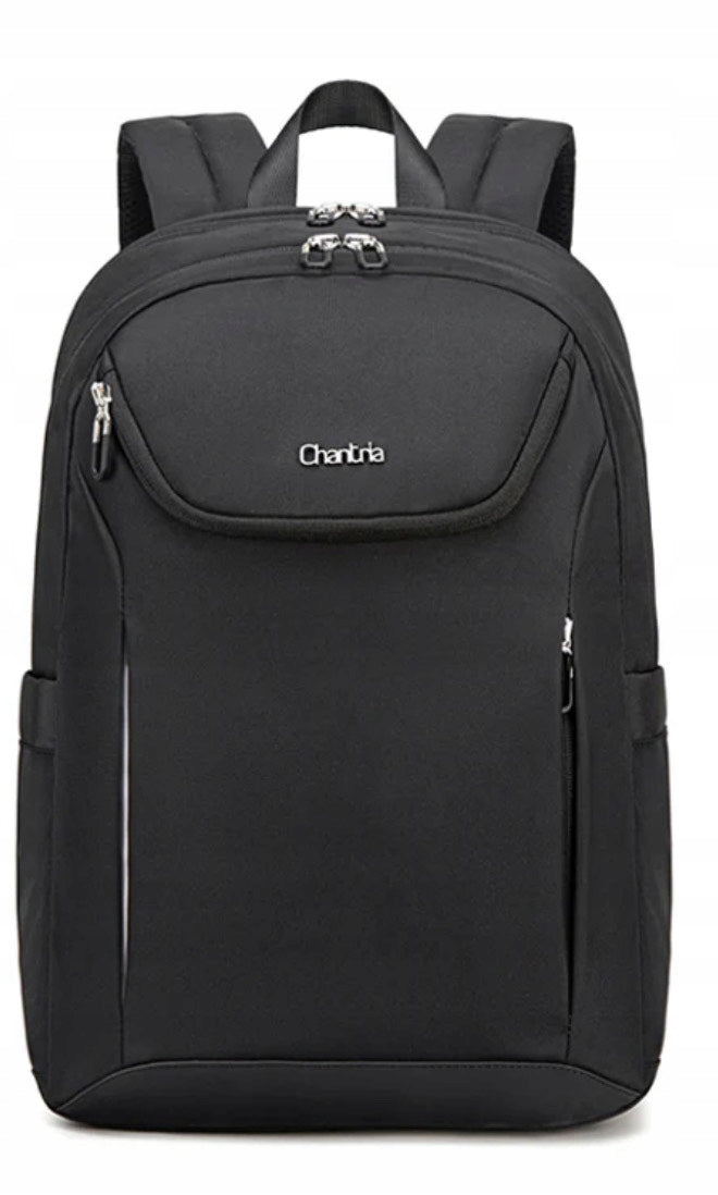 Multifunctional city travel backpack for laptop CHANTRIA black