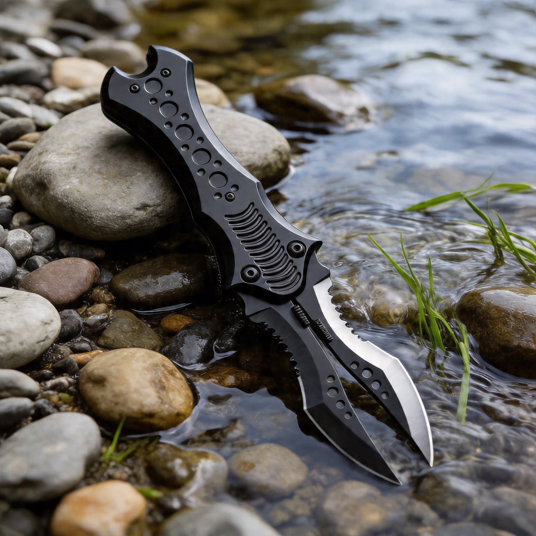 Multifunctional crab tong folding knife, suitable for camping Brand no brand
