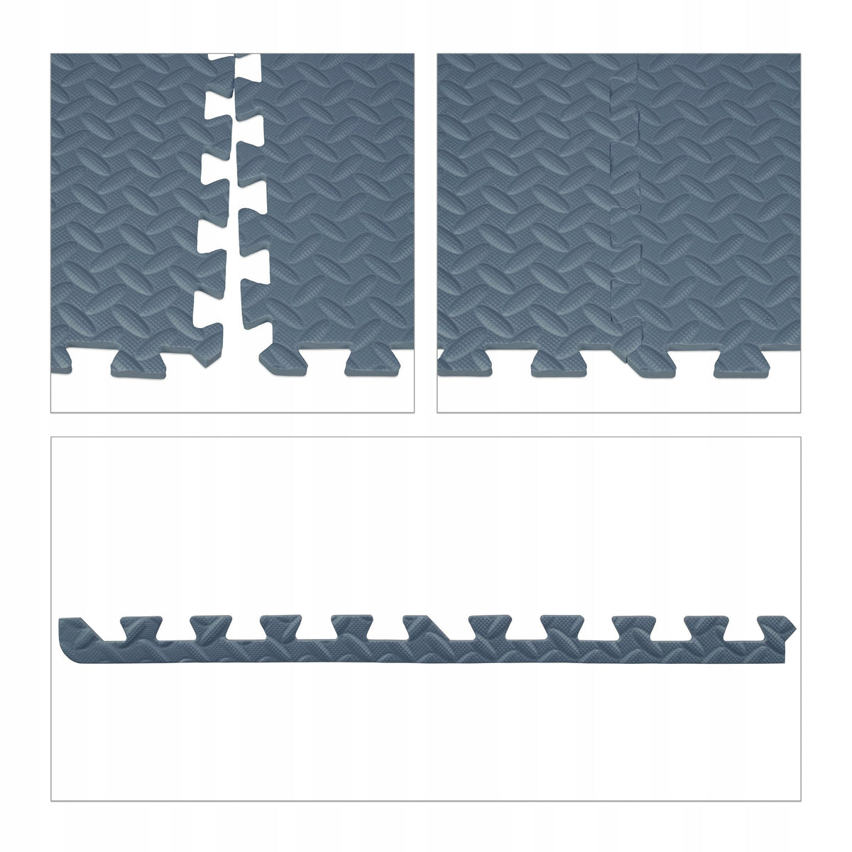Multifunctional foam mat Relaxdays 60 cm x 60 cm grey Packaging status original