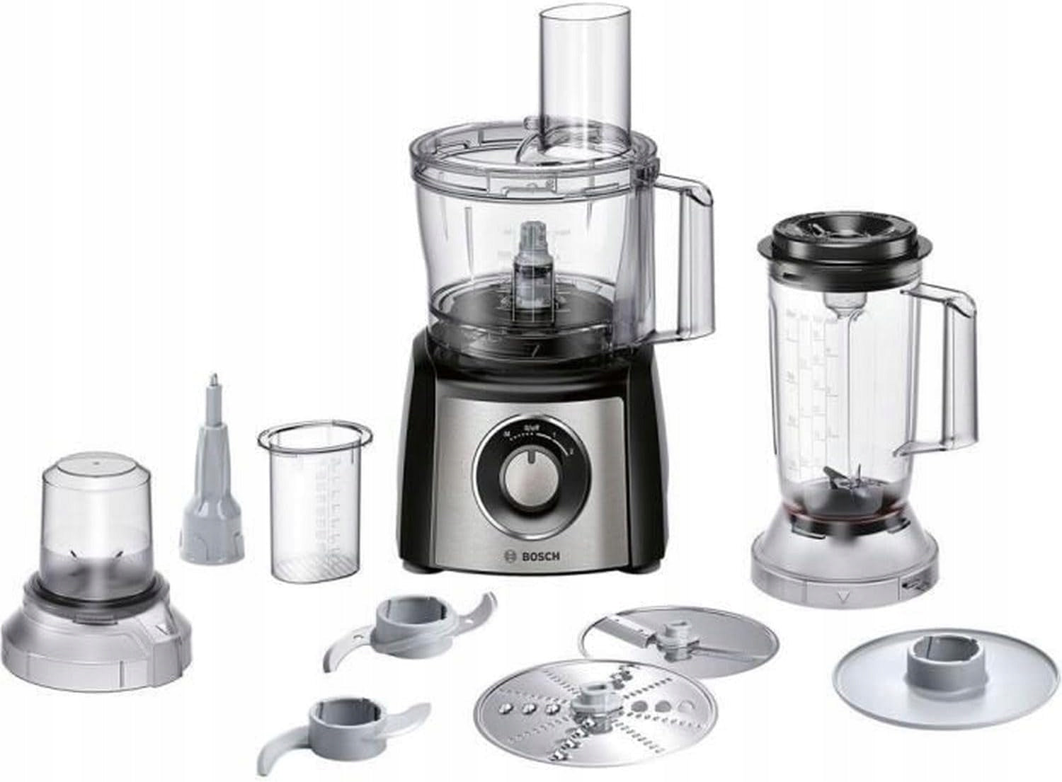 Multifunctional food processor Bosch with cutting discs and grinding mode
