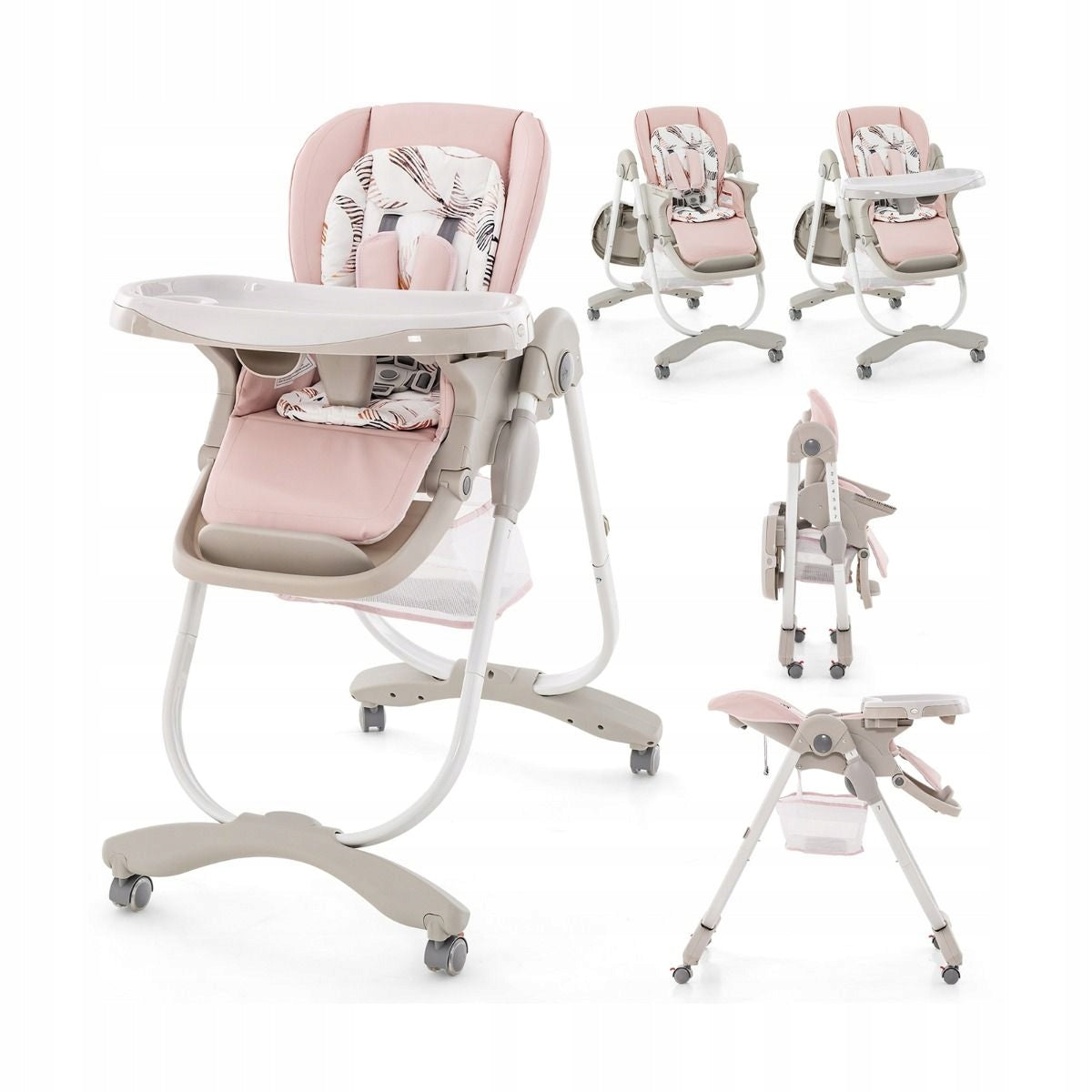 Multifunctional high chair adjustable