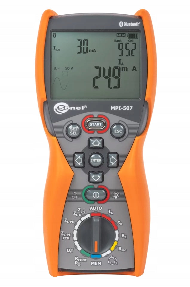Multifunctional installation meter el. Sonel MPI-507 with PE6 software Manufacturer code WMPLMPI507+WAPROSONP