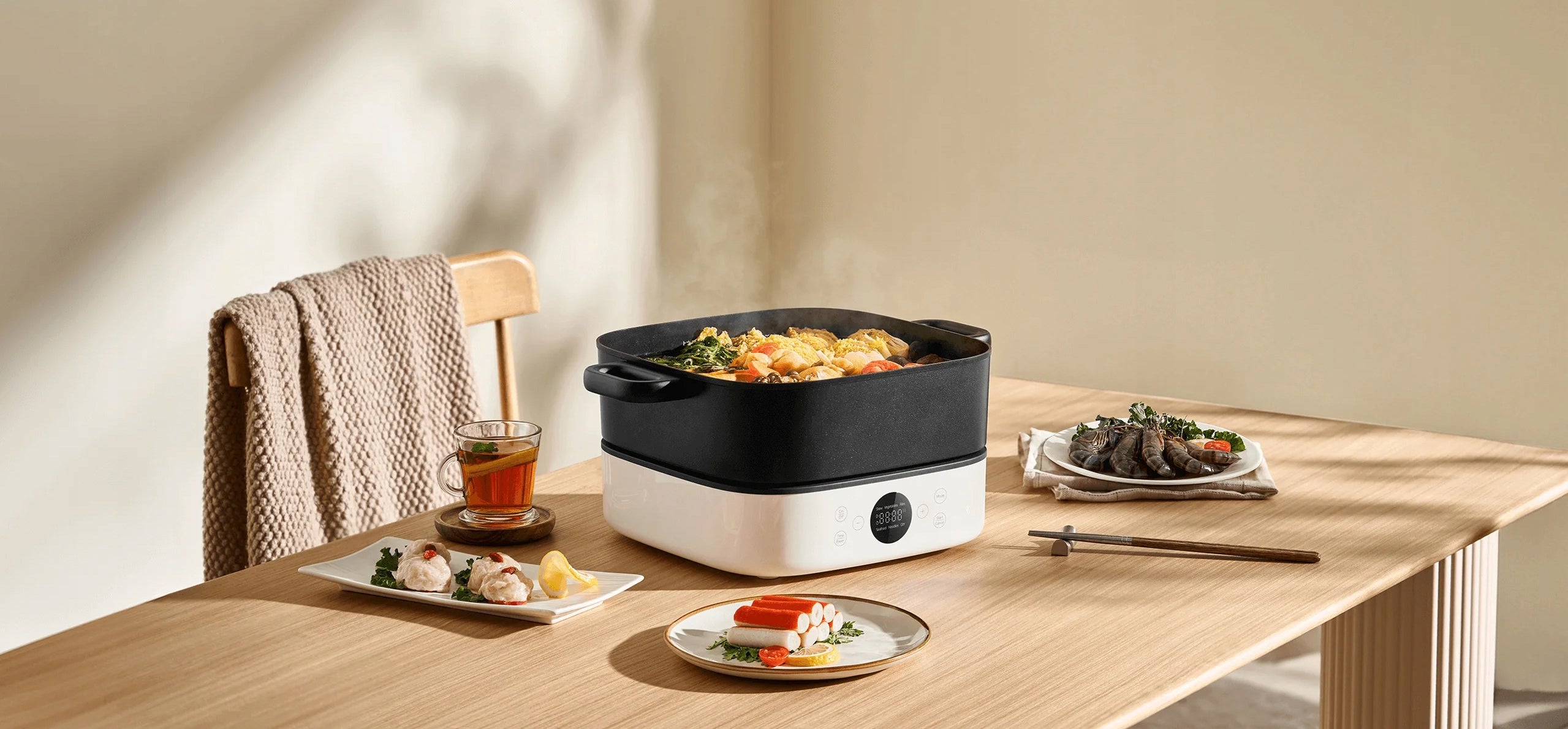 Multifunctional pot Xiaomi Hot Pot Cooker 6L Brand Xiaomi