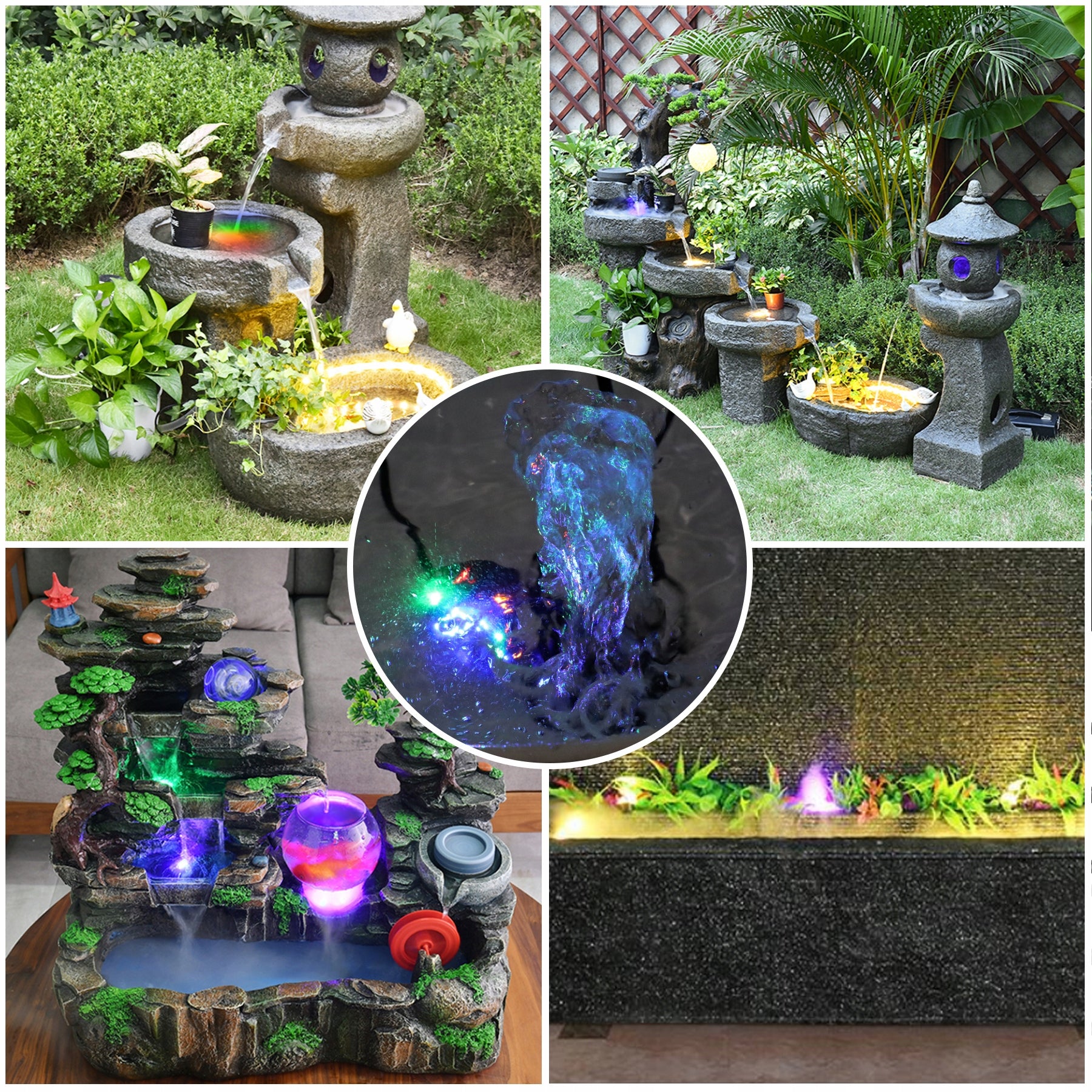 Multifunctional pump for full immersion 800L/H With LED mesh Garden pump EAN (GTIN) 5908272660074