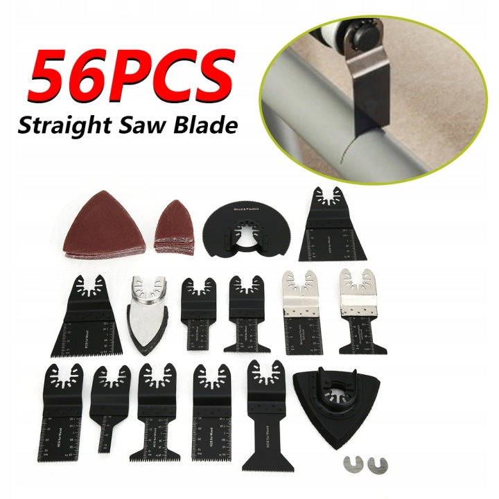 Multifunctional saw blades wood,metal plastic set of 56 pieces Manufacturer code HO-0243A1-CS