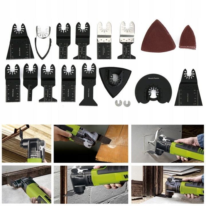 Multifunctional saw blades wood,metal plastic set of 56 pieces