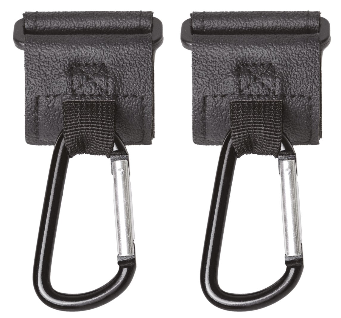 Multifunctional strap with cap 2 pcs black Stroller hangers for bag etc