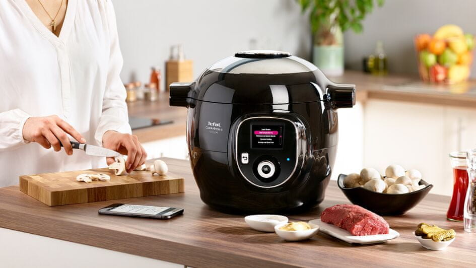 Multifunkční hrnec Tefal COOK4ME + CONNECT CY855830 černý Dominant color black