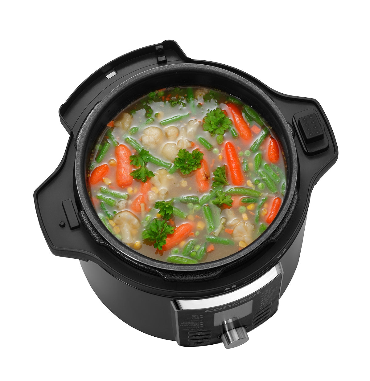 Multifunkční tlakový hrnec Concept s Air Fry poklicí COOKERY CK8000 Dominant color black