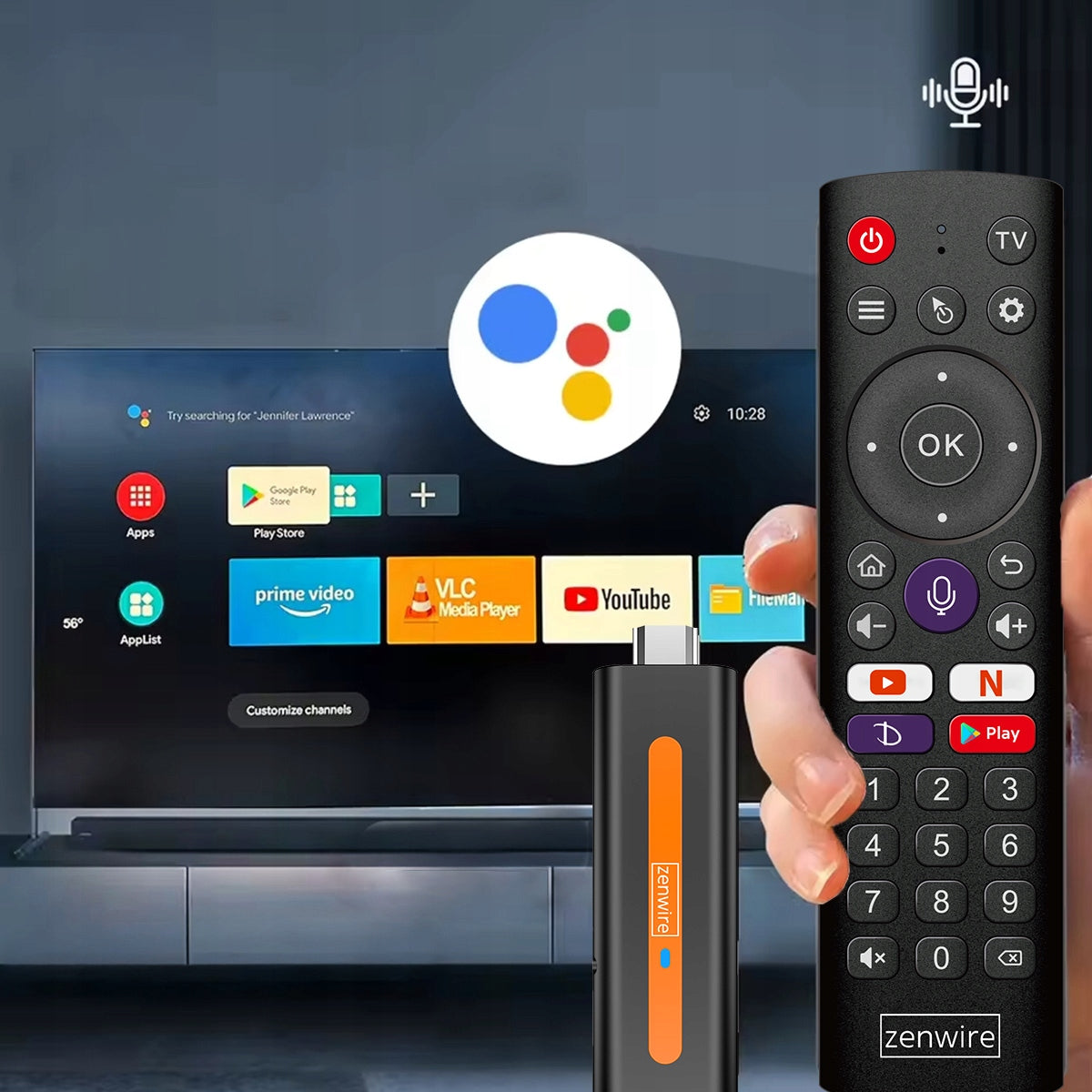 Multimedia Player Android 14 Smart TV Stick Box WiFi 2/16 Manufacturer code Adapter Android 14 Smart TV Stick Box 4K 16GB
