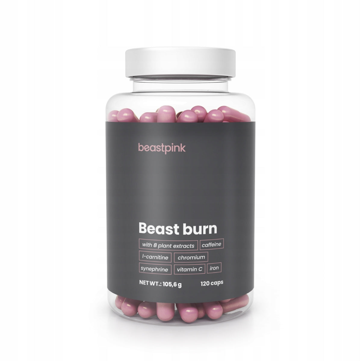 Multipurpose capsules BeastPink Beast Burn natural flavour 150 g 120 pcs.