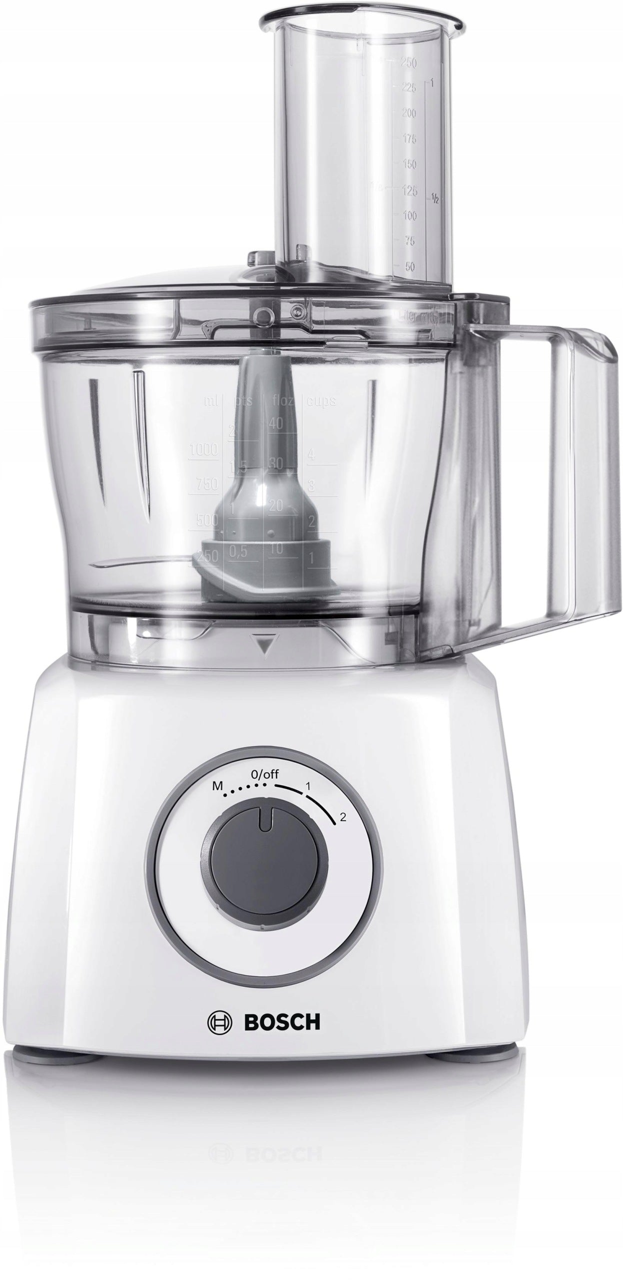 Multipurpose food processor Bosch 2,3l 800W for grinding, slicing, friction Manufacturer code Robot z trybem pulsacyjnym z akcesoriami