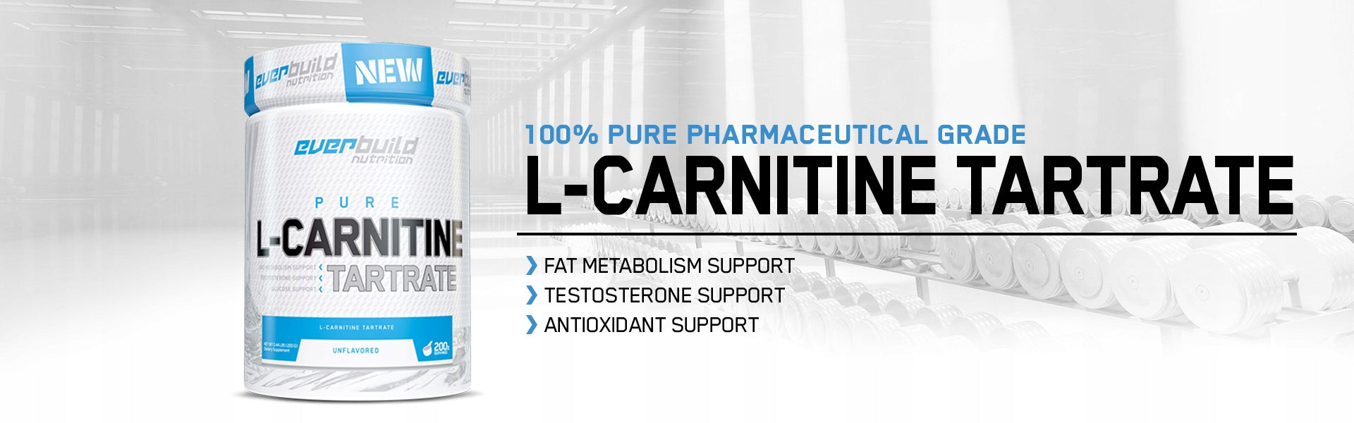 Multipurpose powder Everbuild Nutrition EVERBUILD L-carnitine tartrate Expiration date not specified