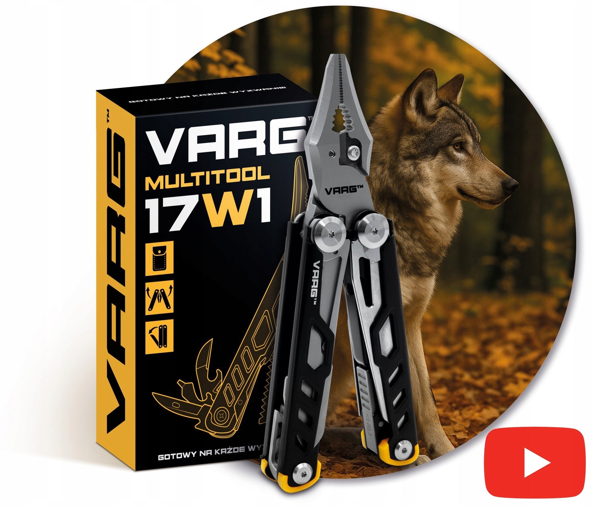 Multitool 17in1 Stainless Steel Survival Multifunction Tool Set Manufacturer code AKC-351