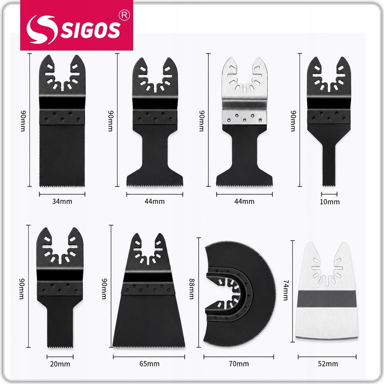 Multitool 23 Saw Blades Set XXL HCS BIM for Wood Metal Concrete Tiles Manufacturer code 1011190303511