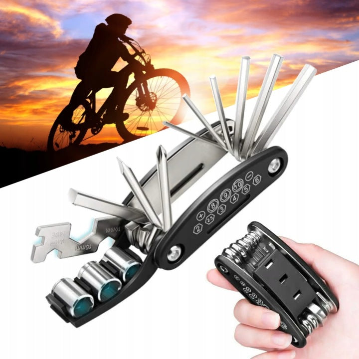 Multitool Bicycle 16in1 Set of Bicycle Wrenches Imbus Flat Wrench